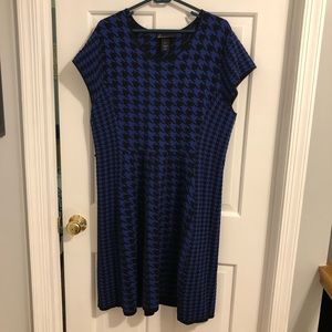 Lane Bryant houndstooth sweater dress